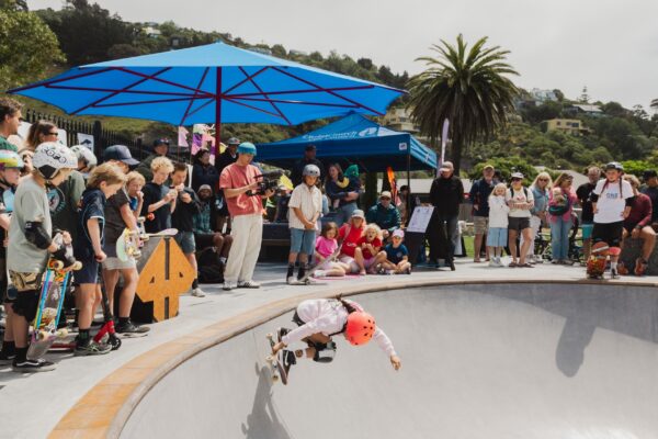 Official opening day of the Sumner Skate ramp